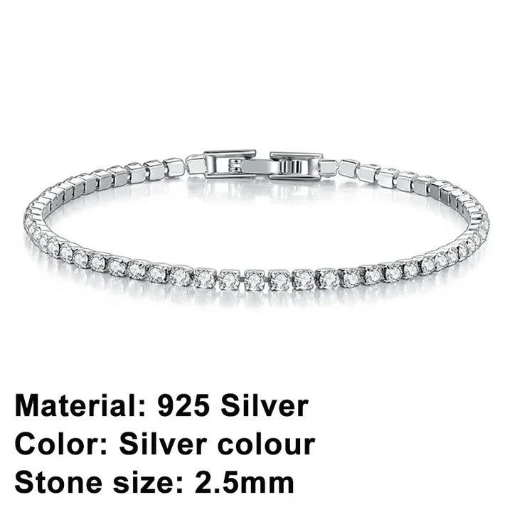 Stornfield | Tennis Bracelet – Shine with Attitude: Sterling Silver Elegance and Hip-Hop Flair!