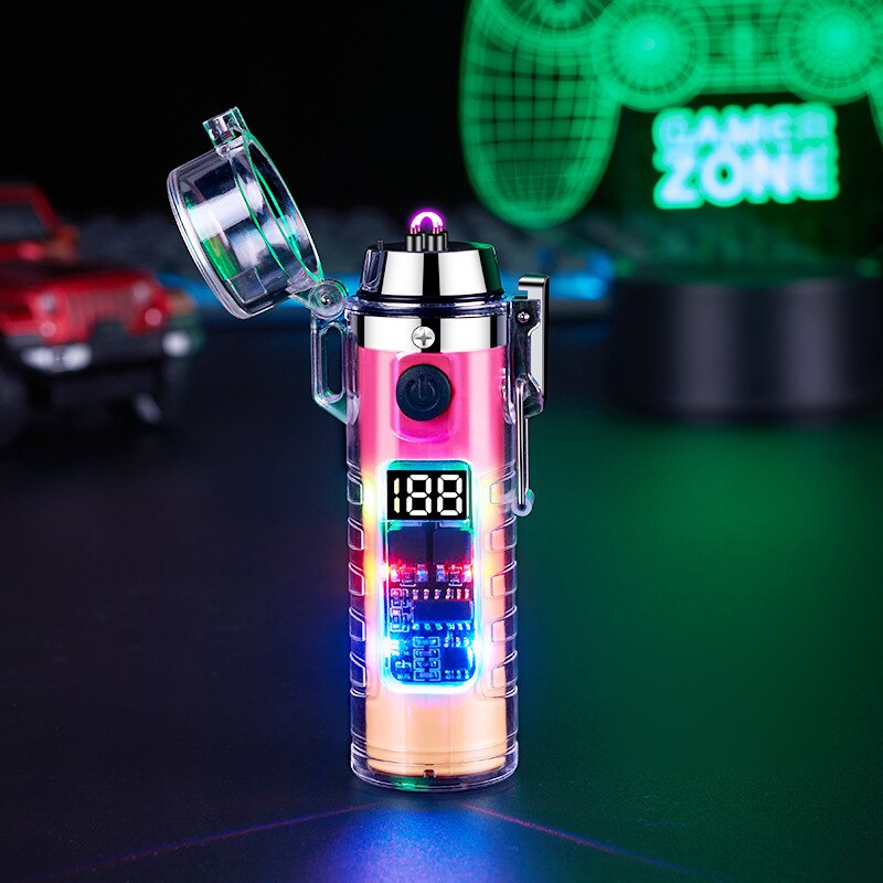Windproof Double Arc Transparent Flashlight Lighter | Stornfield