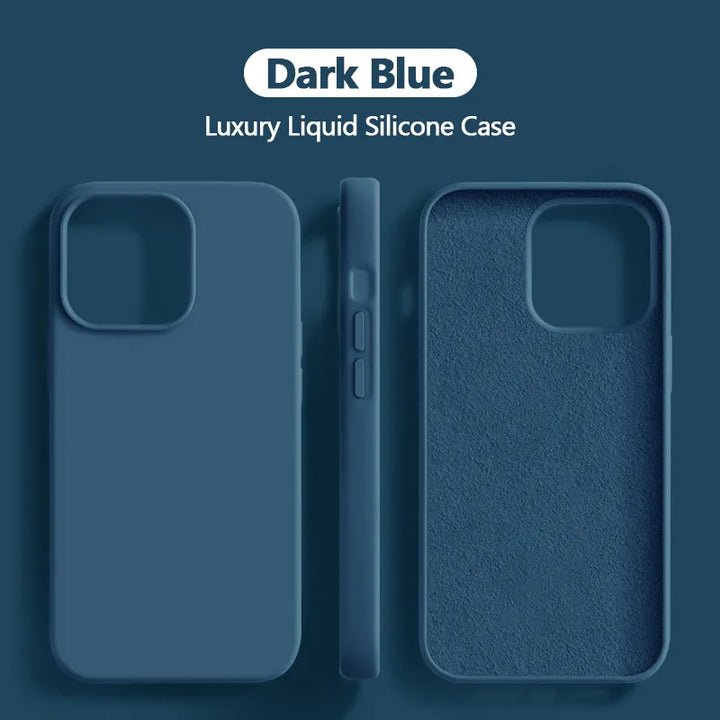 Stornfield | Shockproof Liquid Silicone Case for iPhone 15 14 13