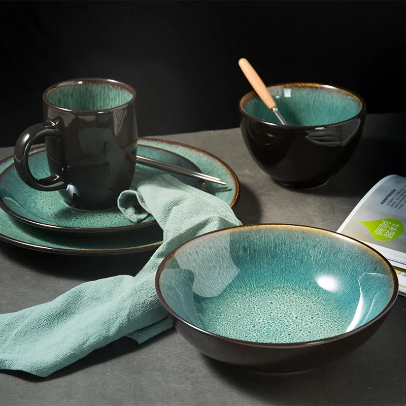 Coimbra Glaze 5-Piece Dinnerware Set Stornfield