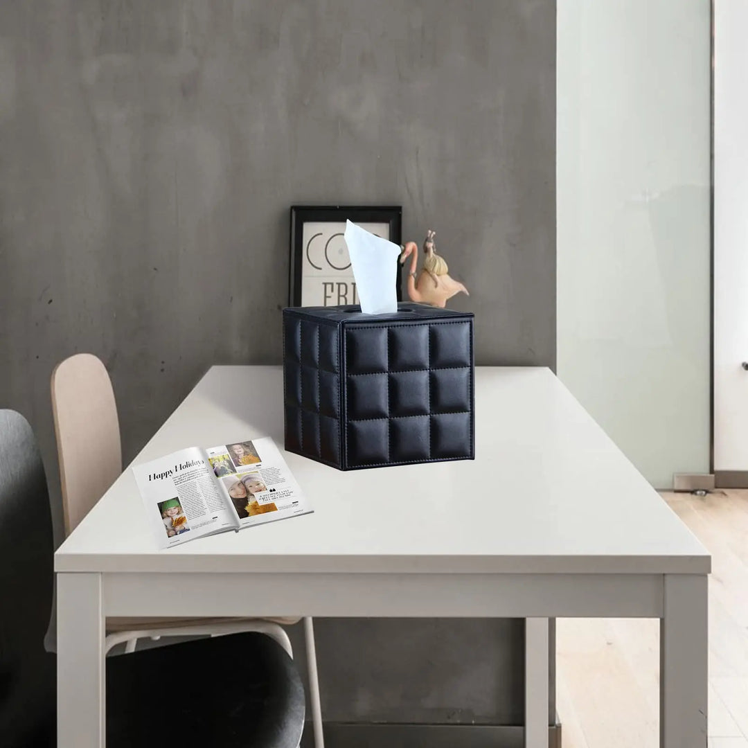 Stornfield | Modern Square Tissue Holder, Napkin Holder, Paper Box Dispenser, Tissue Box Cover for Home Office and Bathroom