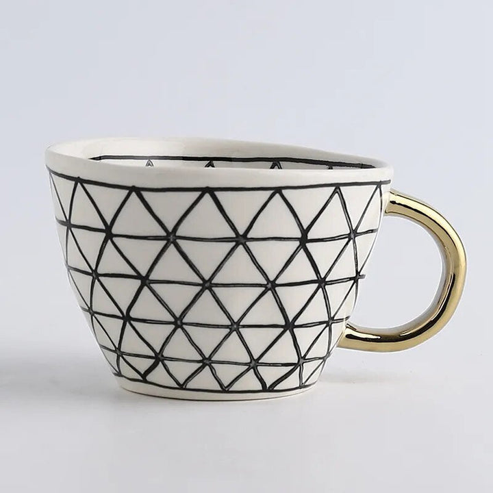 Stornfield | GeoMug Designer Bags & Mugs | Elegant Ceramics | Modern Geometric Patterns
