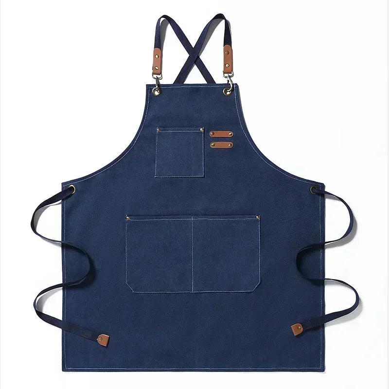 Canvas apron with pockets, adjustable, Unisex | Stornfield