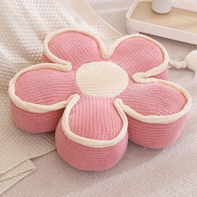 Pastel Plush Flower Cushion | Stornfield