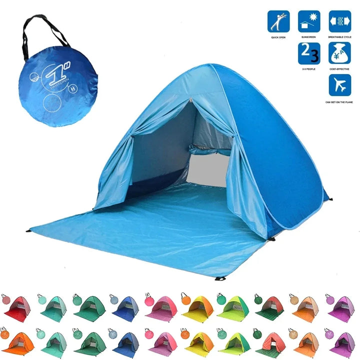 Automatic Pop-Up Ultralight Full Shade Beach Tent | Stornfield
