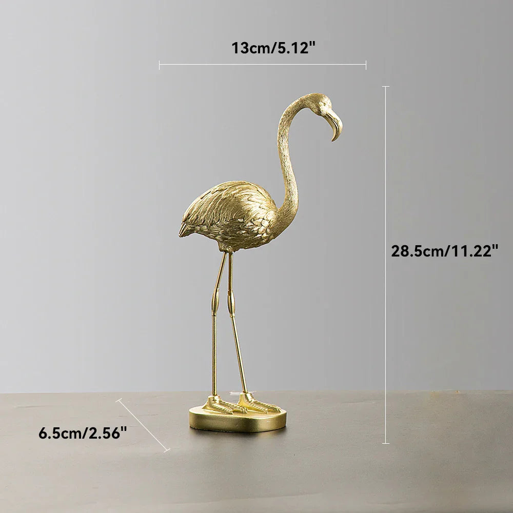 Stornfield | Nordic Flamingo Figurine Figure Statue Sculpture Living Room Office Wedding Party Ornaments Home Decor Decoration Accessories