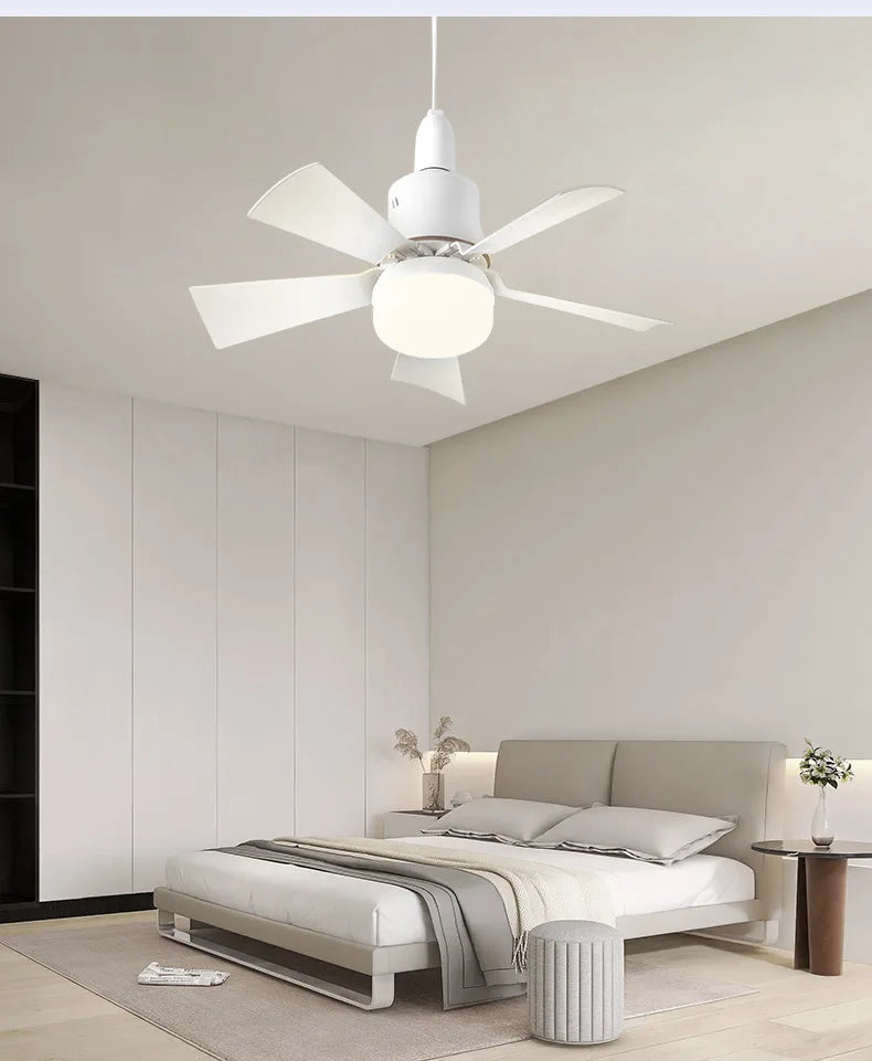 30W E27 Ceiling Fan Light with Remote - LED Dimming Function, Intelligent Silent Fan for Bedroom & Living Room | Stornfield