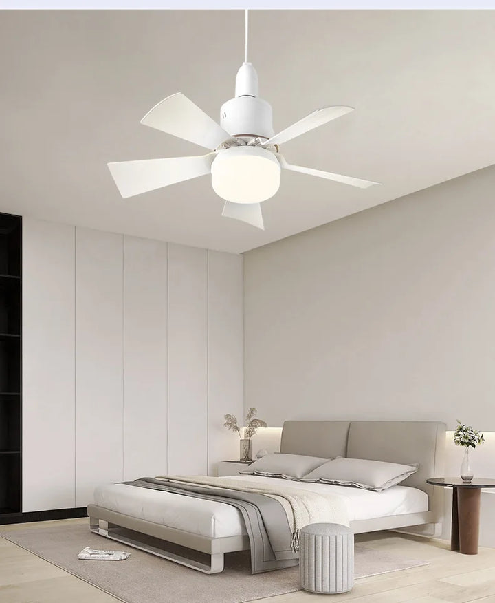 30W E27 Ceiling Fan Light with Remote - LED Dimming Function, Intelligent Silent Fan for Bedroom & Living Room | Stornfield