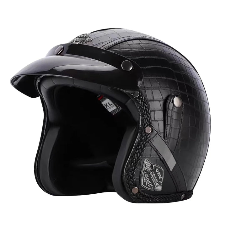 Stornfield | Retro Motorcycle Helmet – Kael – (Open Face 3/4)
