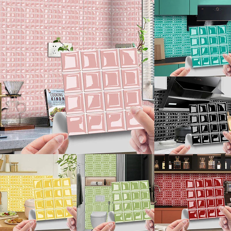 DecoMosaic 3D Mosaic Wall Tile Stickers Stornfield