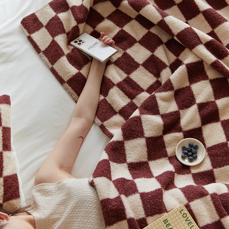 Plain Check Throw | Stornfield