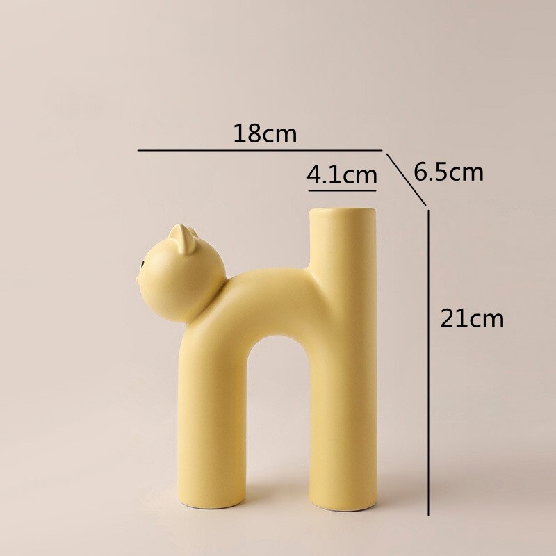 Ceramic Cat Vase | Stornfield