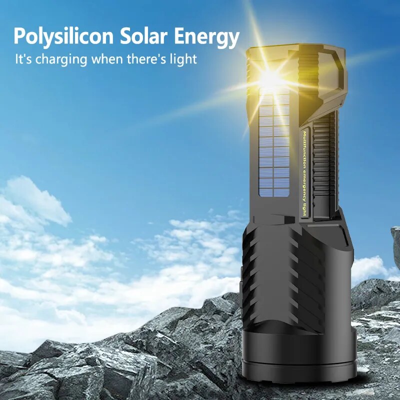 Solar High-Power Multifunctional Flashlight | Stornfield