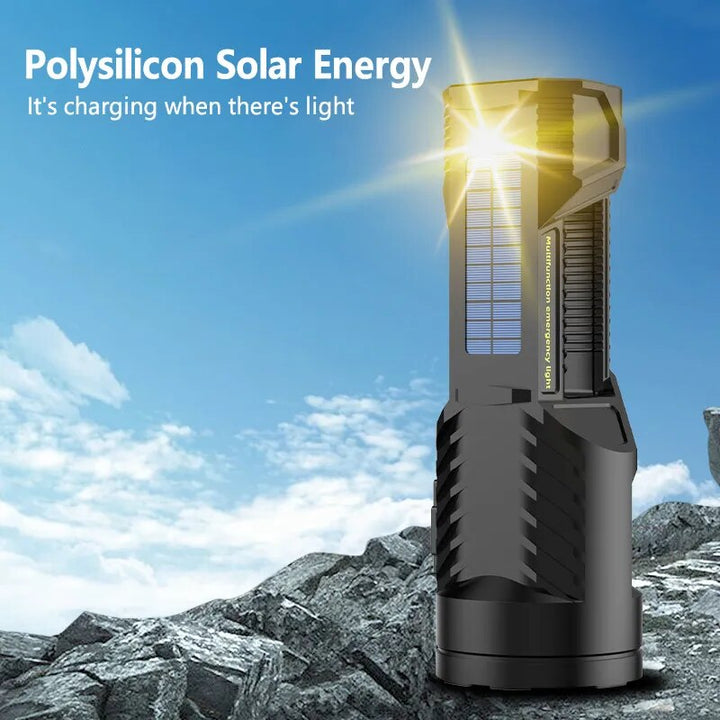 Solar High-Power Multifunctional Flashlight | Stornfield