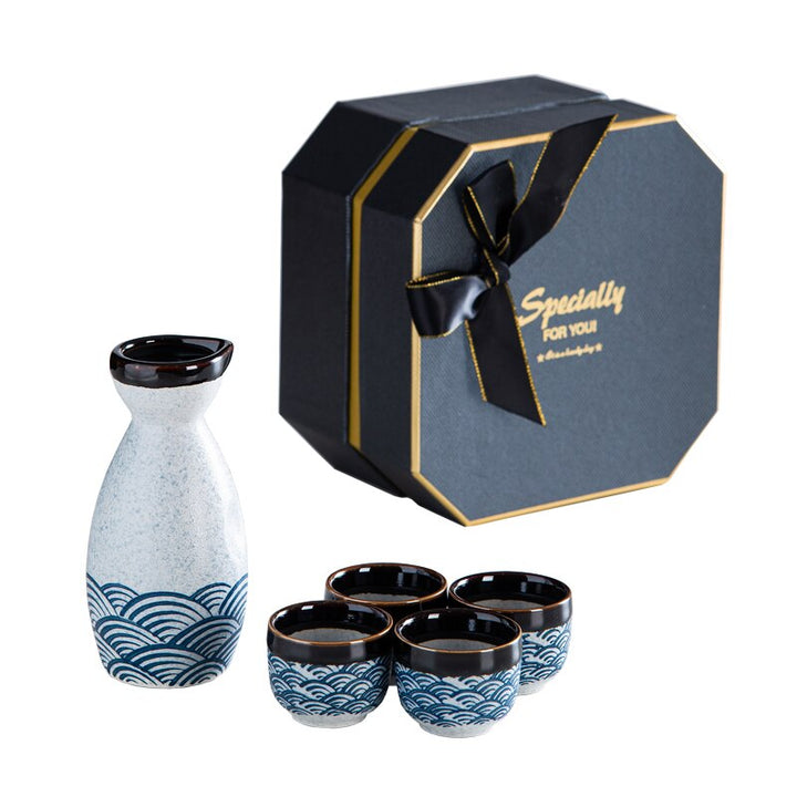 Stornfield | Japanese-style Sake Wine, Chinese Hot Wine Set, Ceramic Sake Set for Ladies
