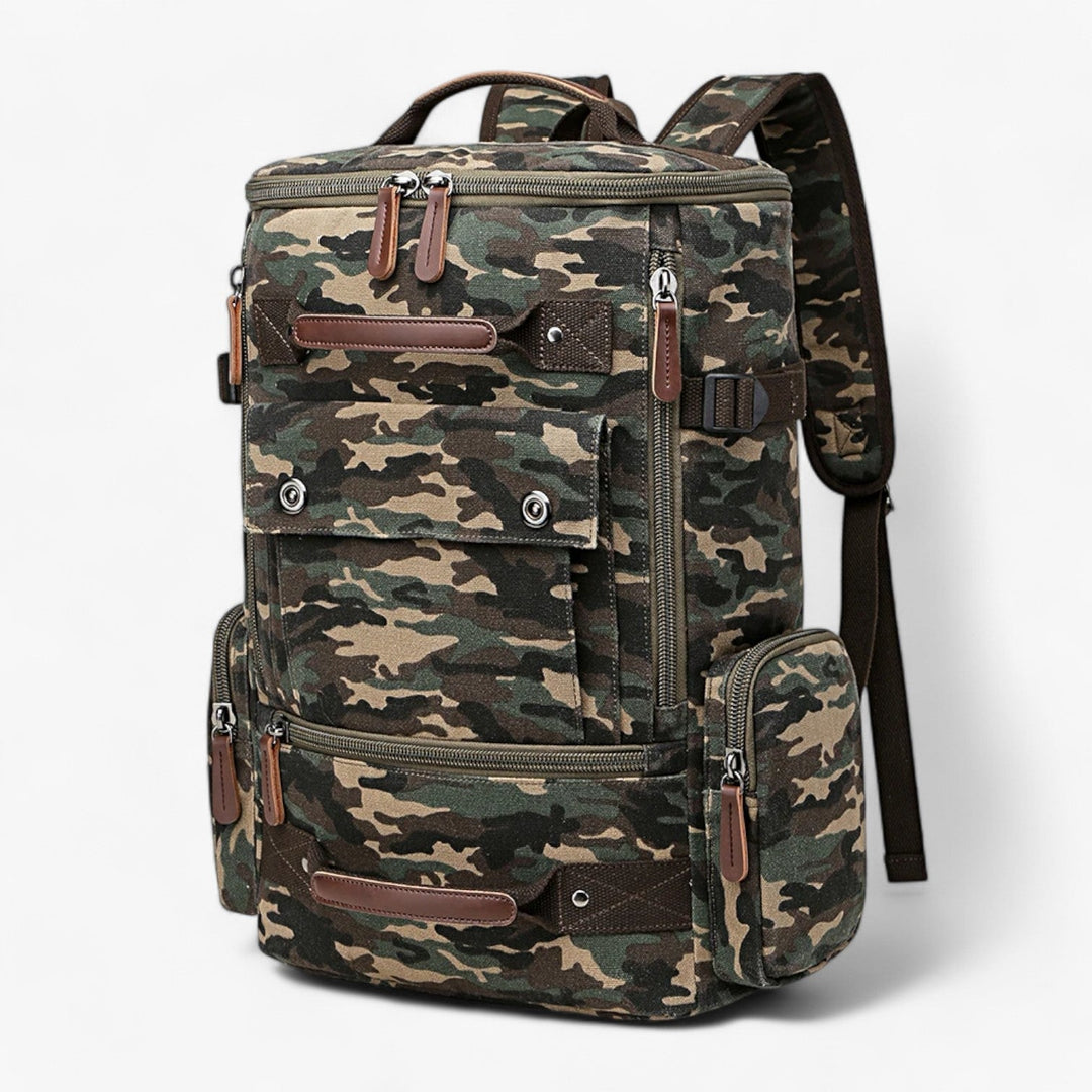 Stornfield | Vintage Canvas Backpack – Stylish & Functional with Laptop Compartment for Everyday & Adventure