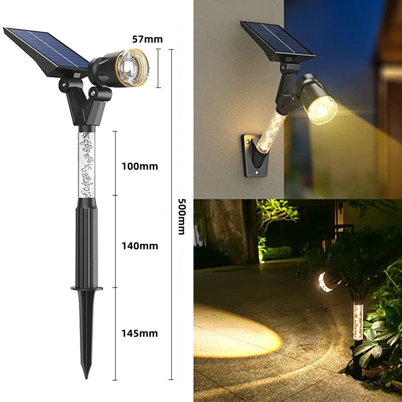 Solar LED Garden Home Outdoor Pathway Spotlights | Stornfield