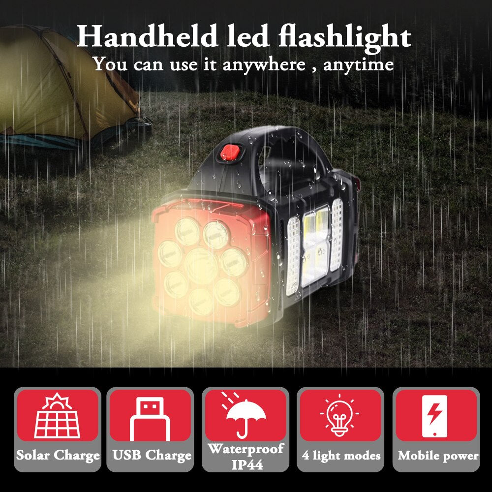 Solar Blast Powerful Power Bank LED Flashlight | Stornfield