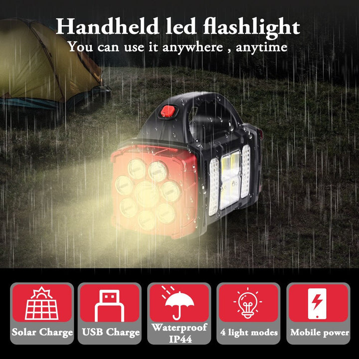 Solar Blast Powerful Power Bank LED Flashlight | Stornfield