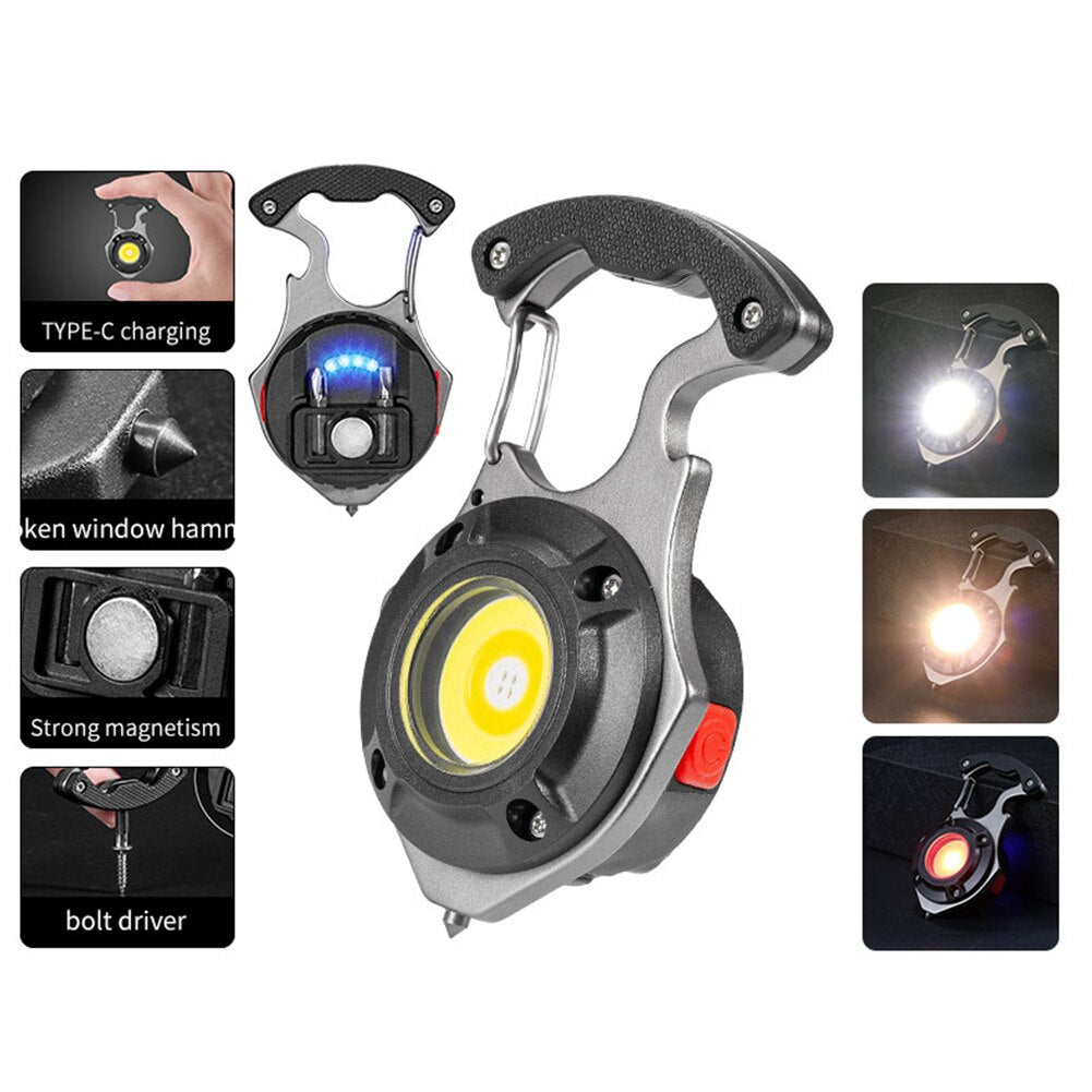 7in1 Pocket Lamp Survival Camping Keychain | Stornfield