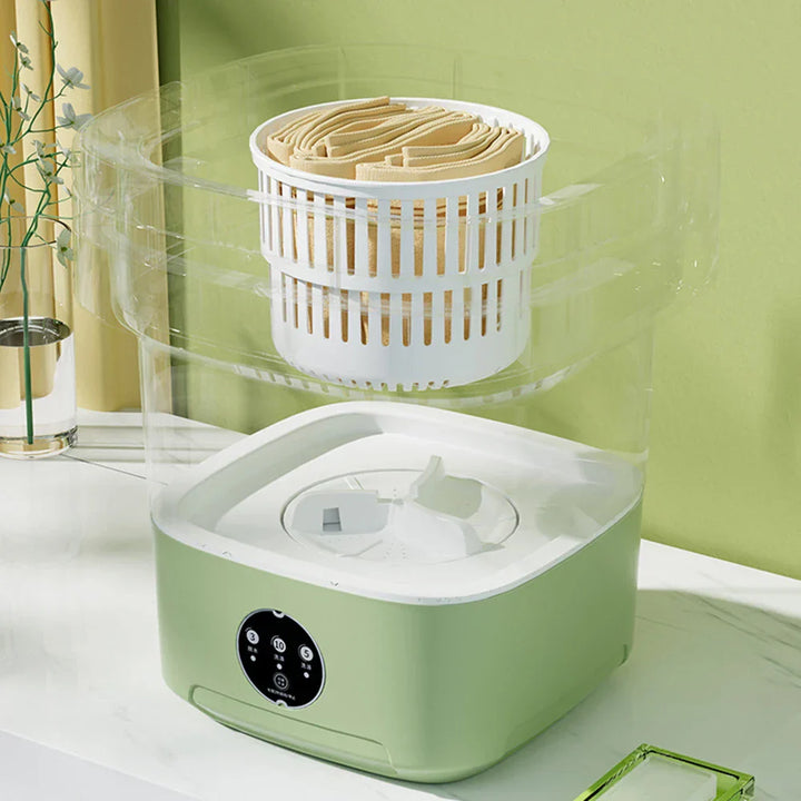 Compact Folding Ultrasonic Travel Laundry Washing Machine | Stornfield