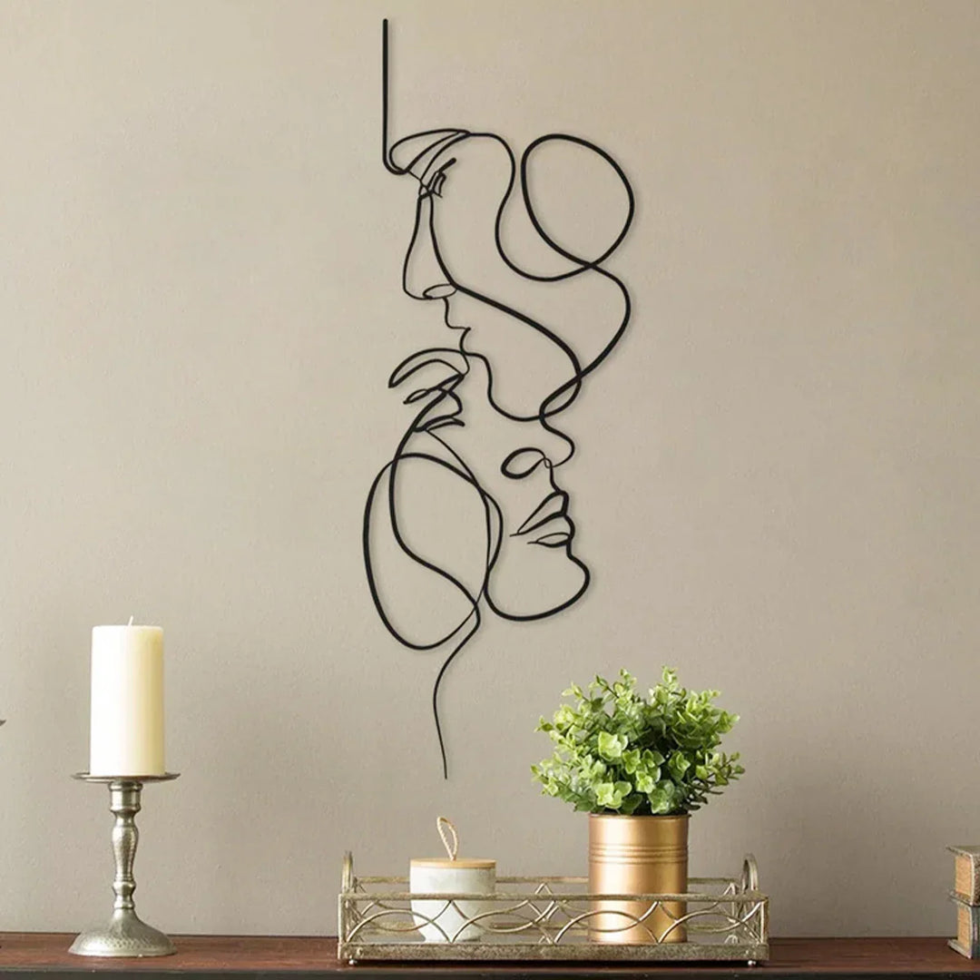 Stornfield | Black Metal Wall Art | Abstract Wall Sculpture