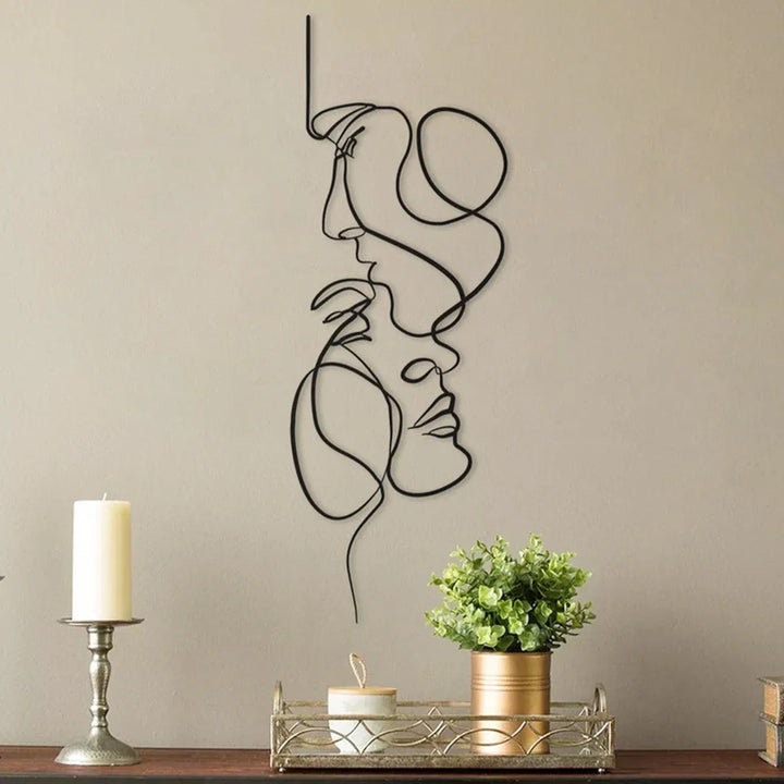 Stornfield | Black Metal Wall Art | Abstract Wall Sculpture