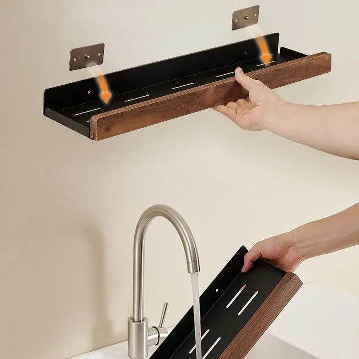 CulinaWood Kitchen Wall Shelf Stornfield