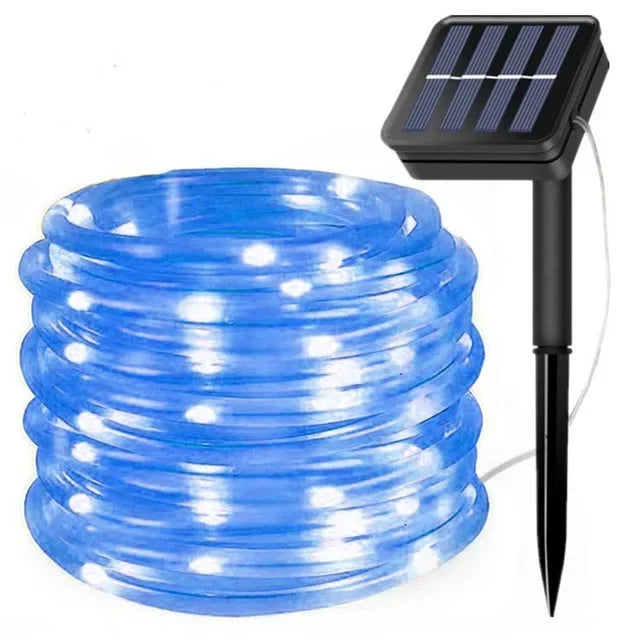 Stornfield | Solar LED String Lights - Waterproof Lights for Christmas, Garden, Lawn, Trees, Fence, and Path Decoration