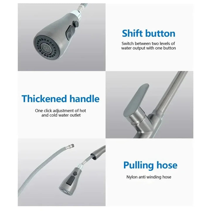 Stornfield | Pull-out Kitchen Faucet – Brushed Nickel