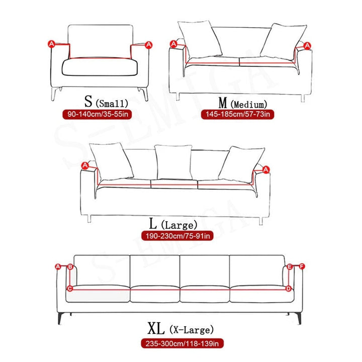 Modern Non-slip Colorful Elastic Sofa Cover | Stornfield