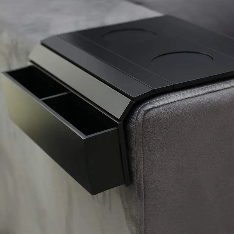 Minimalist Bamboo Sofa Armrest Organizer | Stornfield