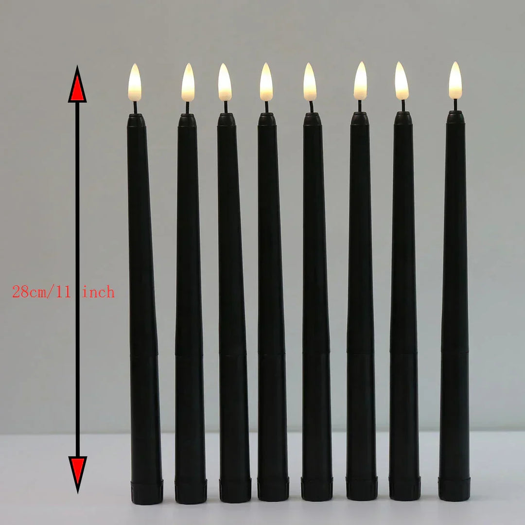 Stornfield | Frendorf - Black Flameless LED Candles with Remote Control for an Unforgettable Ambiance