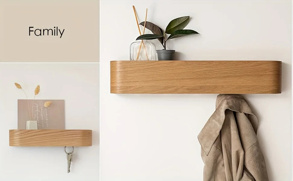 NordicHide Rack Wall wardrobe with shelf & hidden hooks Stornfield