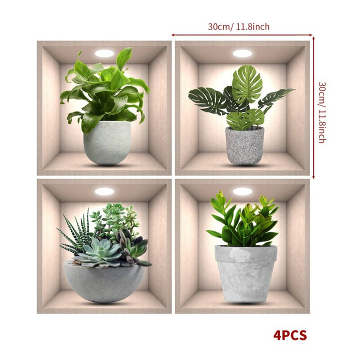 Wall Decorative Potted Plant Stickers | Stornfield