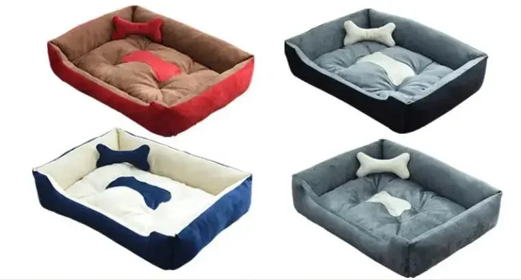 Modern and cozy linen dog bed Stornfield