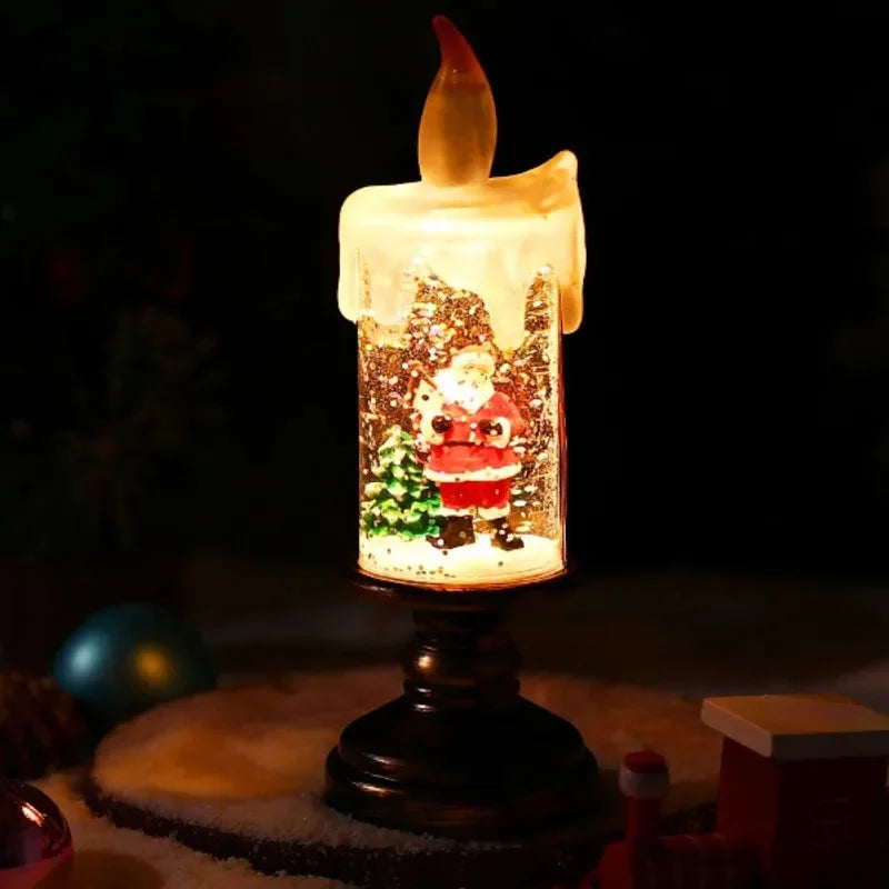 Snowfall Crystal Christmas Candle Light | Stonrfield