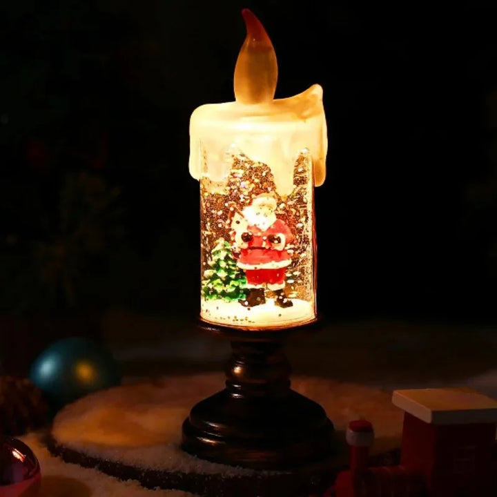 Snowfall Crystal Christmas Candle Light | Stonrfield