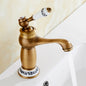 HeritageFlow – Vintage Bronze Faucet with Stornfield Porcelain Handle
