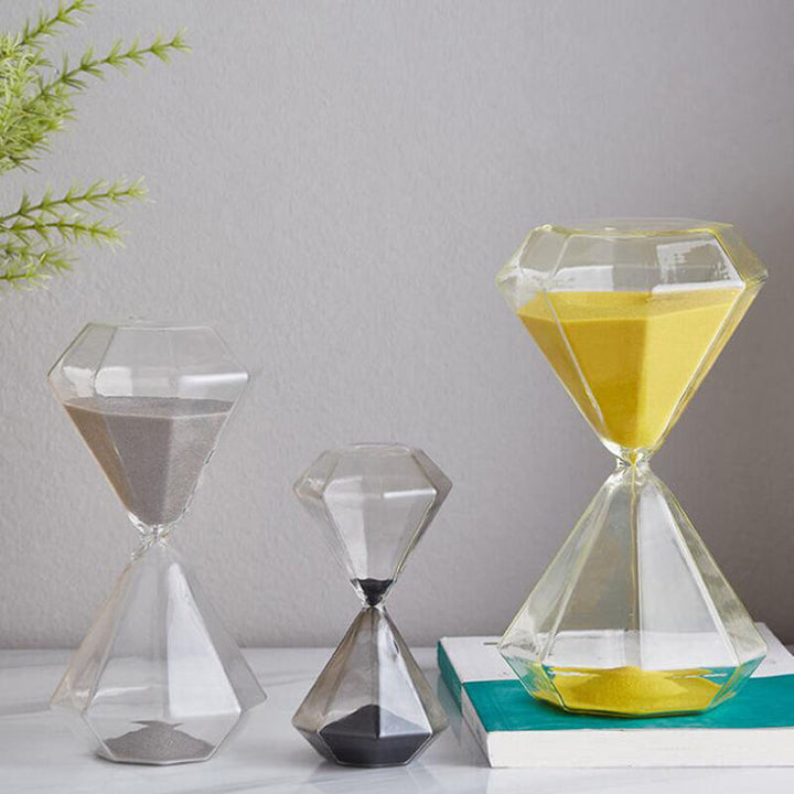 Stornfield | Diamond Hourglass 5-60 Minutes, Sand Timer, Hourglass, Kids Gift, Sand Clock, Home Decor, Available in Multiple Color Options