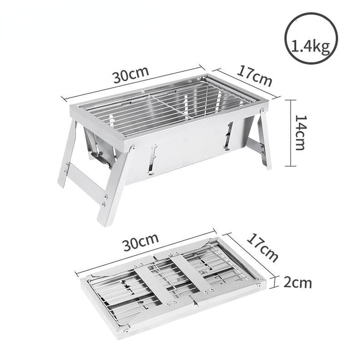 Ultimate Camping Style Stainless Steel Foldable Grill | Stornfield