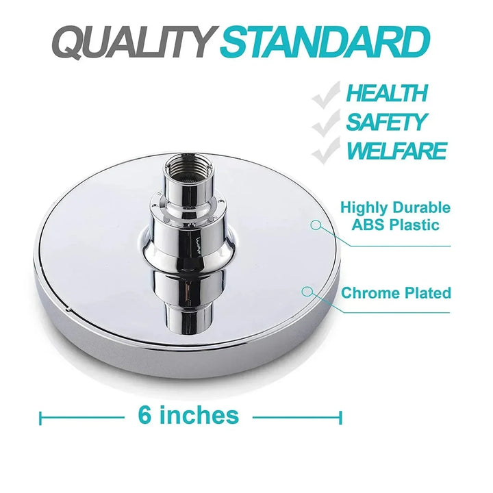 High-Pressure Rain Shower Head with Arm | Round Model – Wall Mount Stornfield