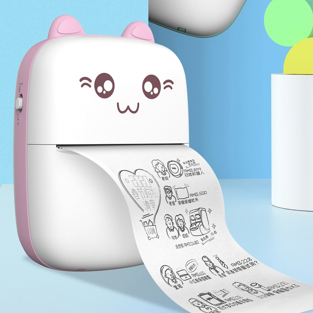 Mini Cat Thermal Stornfielduetooth Label Printer | Stornfield
