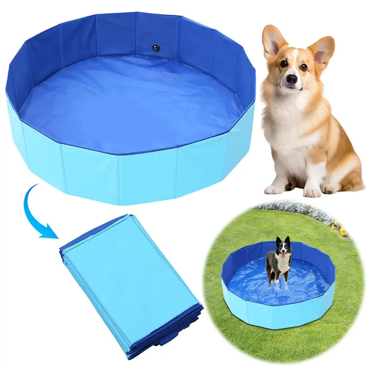 Stornfield Foldable PVC Dog Pool with Drainage Valve