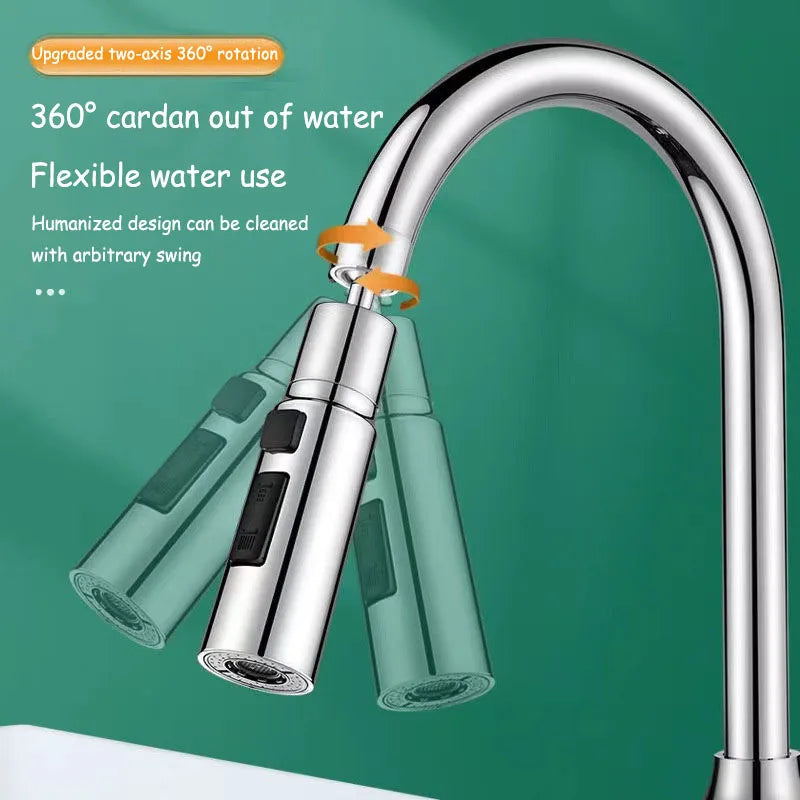 HydroFlex360 kitchen faucet attachment with 360° rotation | Stornfield