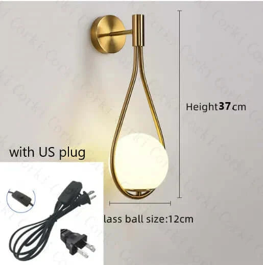 Stornfield | Luxury Glass Hanging Ball Wall Sconce