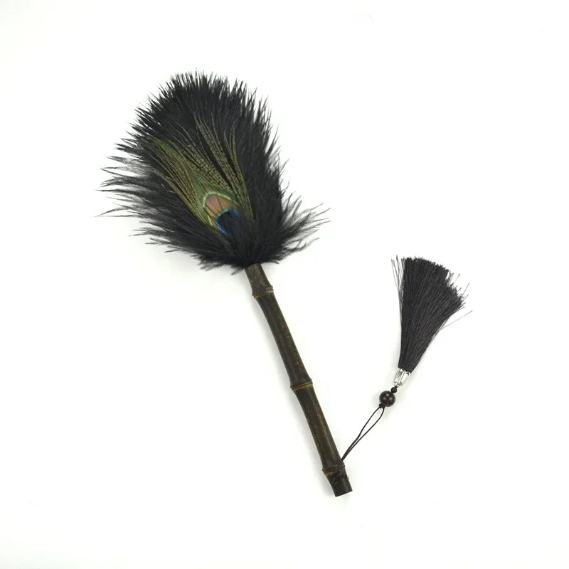 Peacock Feather Anti-Static Dusting Brush | Stornfield