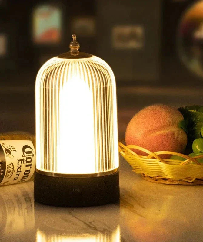 Portable Retro Birdcage Table Lamp – Vintage LED Lighting in Classic Design | Stornfield
