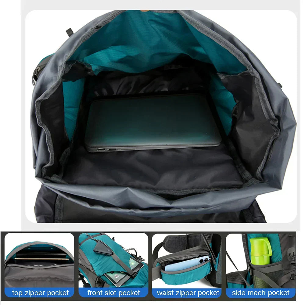 Alpivento 70L Trekking Backpack with Rain Cover | Stornfield
