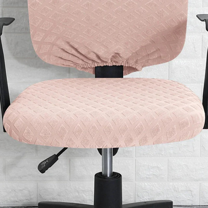 Stornfield | Spandex Elastic Office Chair Cover Jacquard Seat Covers Pineapple Mesh Covers Elastic Fleece Protection Computer Seat Protector